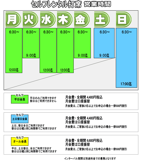 レンタル打席